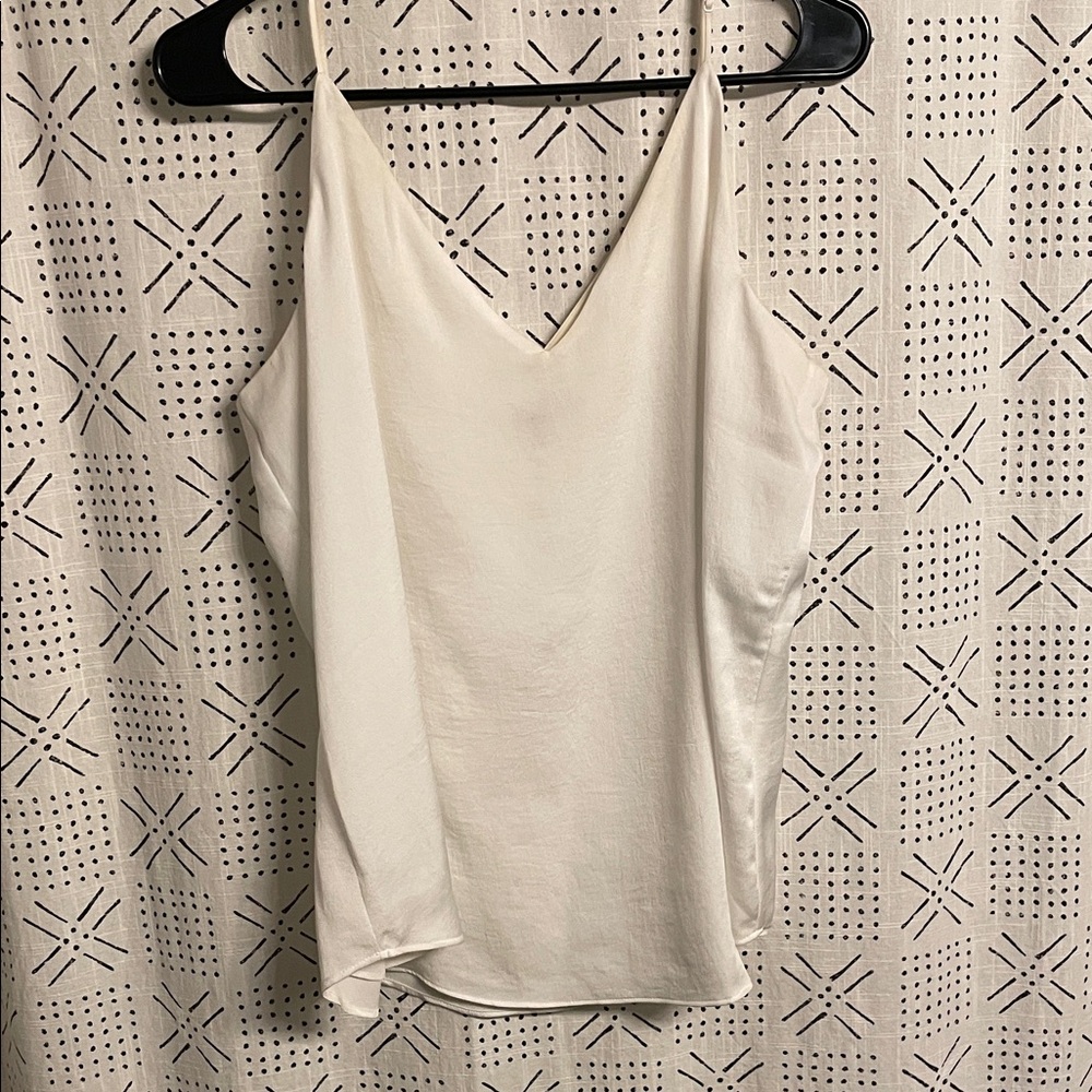 Express Downtown Satin Cami - White